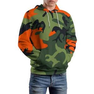 Sudadera con capucha con cordón deportivo táctico para hombre de otoño e invierno, nuevo suéter de lana de camuflaje grande, chaqueta de uniforme relajada suelta - Product Image 1