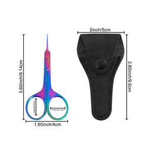 Ciseaux de manucure courbés de style russe en acier inoxydable, outil de beauté pour l'élimination des peaux mortes avec poignée, livré avec emballage - Product Image 1