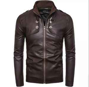 Chaqueta de lona premium para hombre OEM, de piel de oveja, cuello alto, cierre de cremallera, botones, estilo vintage, a prueba de viento, de alta calidad para invierno. - Product Image 1