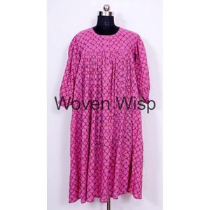 Vestido maxi de tela de punto tejido floral para mujer para verano elegante informal estampado digital con estampado a pedido - Product Image 1