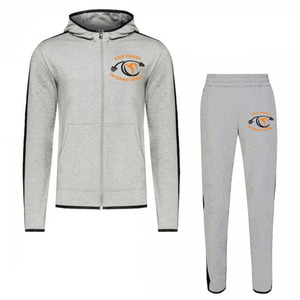 High Quality Custom Logo Two Piece Suits Solid Color <b>Plain</b> <b>Tracksuit</b> Hoodie Men Sweatsuit Sets - Product Image 6
