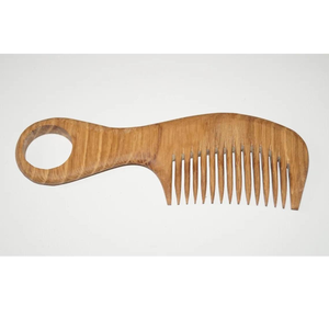 Peigne en bois naturel biodégradable de haute qualité, marque privée OEM, pour mariages et coiffure - Product Image 1