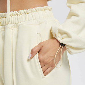 Winter <b>Joggers</b> Women Sweatpants Sports Legging Casual <b>Stacked</b> Pants Drawstring High Waist Trousers Sweat Pants - Product Image 6