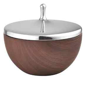 Cazuela de vidrio redonda de primera calidad elegante plato de servicio de acero inoxidable duradero clásico para cada ocasión de comida - Product Image 5