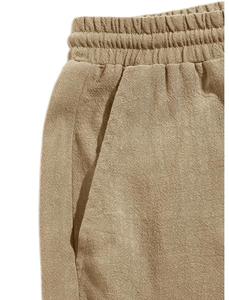 Pantalones Cortos Deportivos Formales para Hombre, Logotipo Personalizado, 100% Lona, 380 GSM, Decoración Vintage, Cintura Elástica, para Entrenamientos - Product Image 6