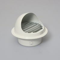 Capot de ventilation extérieur épaissi en acier inoxydable 304, peinture blanche cuite, résistant aux intempéries et à la pluie, du fabricant