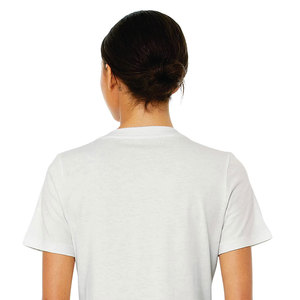 Plain Polyester Womens T Shirt Short Sleeve Casual Fashion Blank <b>Tops</b> Private Label OEM ODM Custom Printing Factory - Product Image 2