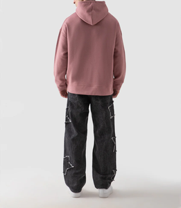 Jersey personalizado de alta calidad para hombre, sudadera de invierno, chaqueta de lana de algodón con capucha sólida, forro liso teñido, venta al por mayor de algodón - Product Image 2