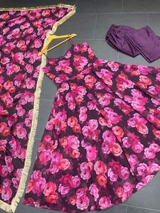 Robe en faux Georgette avec imprimé de fleurs et manches pour jolies filles, tendance 2022 - Product Image 4