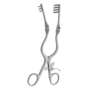 Rétracteur de retenue professionnel Sharp Beckman Adson auto-écarteur 4x4 broches 31.5 cm écarteur en acier inoxydable - Product Image 6