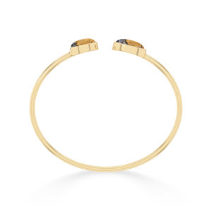 18K Gold Plated High Finish Trendy <b>Adjustable</b> Unisex Malinga Jasper Twister <b>Bracelet</b> Oval Cab Bezel Setting Handmade Jewelry - Product Image 2