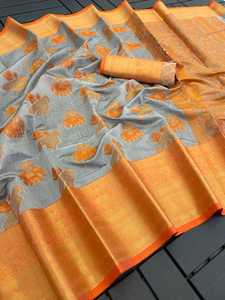 Venta al por mayor hermosa Patola Vintage seda Sari Lino ropa casual para mujeres estampado floral para ocasiones de FIESTA DE LA India - Product Image 2
