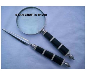 Loupe à main en os antique personnalisable Utilisation des cadeaux Optical STAR CRAFTS INDIA Loupe - Product Image 3