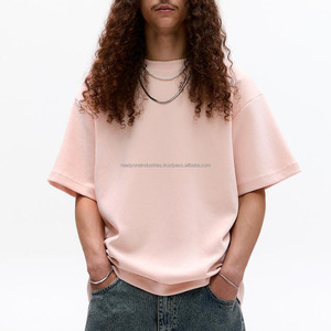 เสื้อยืดโอเวอร์ไซส์สำหรับผู้ชายเสื้อยืดโอเวอร์ไซส์ผ้าคอตตอนซัก100% วินเทจผ้าคอตตอน - Product Image 4