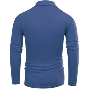 Vente en gros de pulls en tricot décontractés à col rond pour hommes, pull en polyester respirant de couleur unie pour hommes - Product Image 2