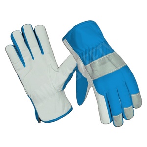 Goat Grain Leather Industrial Safety Driving <b>Gloves</b> Anti-Slip Heat Resistant Cold Resistant Tear-Resistant General Purpose - Product Image 3
