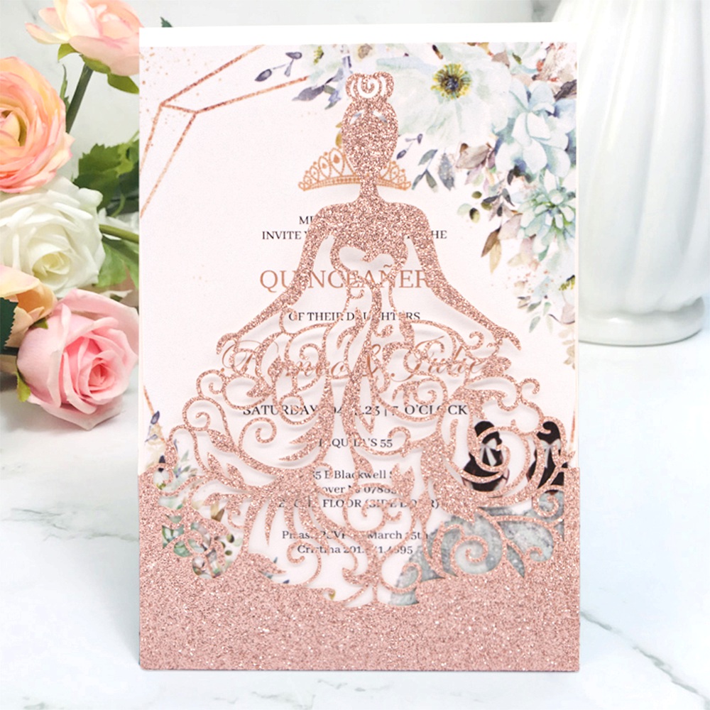 paillettes d'or rose