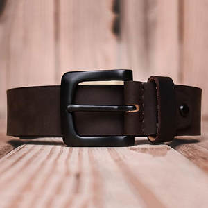 Cinturón vaquero de cuero PU de piel de vaca auténtica 100% de último diseño para hombre, hecho a medida con acero para hebilla, precio bajo - Product Image 5