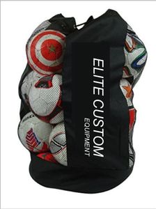 Heavy-Duty Oxford Mesh Sports Gym Backpack Volleyball Football Soccer Tennis Ball Sack with <b>String</b> Closure for Sports Use - Product Image 2