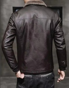 New Thick PU Leather <b>Jacket</b> Winter Autumn <b>Men's</b> <b>Jacket</b> Fashion <b>Fur</b> Collar Windproof high quality Warm Coat <b>jacket</b> <b>for</b> <b>men</b> - Product Image 1