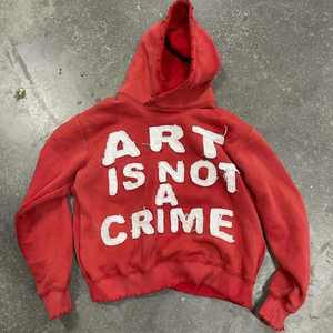 Sudadera con capucha Unisex Vintage lavada con ácido, estampado de letras de gran tamaño, apliques bordados desgastados multicolores, bordado 3D para hombres - Product Image 1