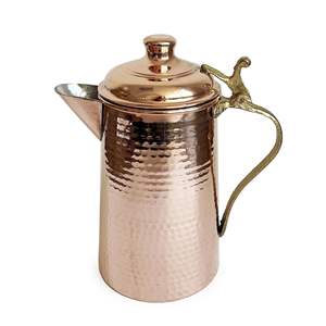 หม้อนมทองแดงตีมือ อนาโตเลีย ฮาเนมีลี สีทองแดง ชามทำมือพร้อมฝาปิด ดีไซน์ดั้งเดิม แท้ ทันสมัย - Product Image 6