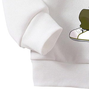 Ropa para niño-Sudadera térmica de cuello redondo con estampado gráfico de osito y pantalones Cargo-Traje para niños pequeños - Product Image 5