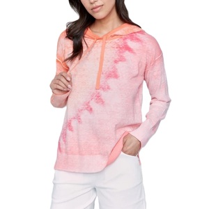 Sweat à capuche en molleton de coton premium pour femme, coupe ajustée, décontracté, avec cordon de serrage, logo personnalisé, respirant, sans poche BD - Product Image 6