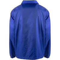 Veste d'entraîneur pour homme, logo personnalisé, haute qualité, vente en gros 2024, couleurs unies, col montant en toile, veste décontractée personnalisée