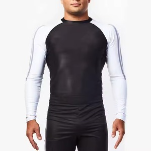2025 personalizado BJJ Rash Guard poliéster transpirable sublimación impresa alta calidad diseño personalizado Rashguard hombres Rash Guard - Product Image 4