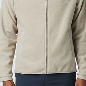 Men's Soft Performance Fleece Jacket | 240g Ultra-Soft Waterproof Thermal <b>Mid</b>-<b>Layer</b> | OEM Custom Embroidery Elite Athletic Wear - Product Image 2