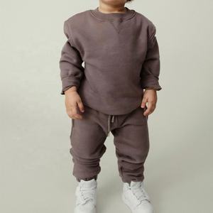 ชุดวอร์ม2ชิ้นสำหรับเด็กผู้หญิงเด็กผู้ชายชุดวอร์มผ้าฟลีซกางเกงคอกลมสำหรับเด็กออกแบบได้ตามต้องการ2023ใหม่ - Product Image 2