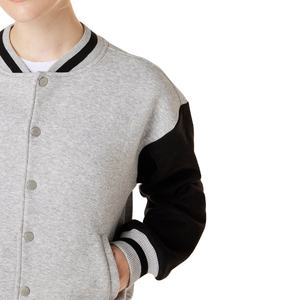 Veste universitaire de baseball unisexe en toile coupe-vent à col mandarin, personnalisable, vente en gros, 2026 - Product Image 2