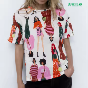 T-shirt personnalisé pour homme 100% coton, délavé à l'acide, écologique, anti-boulochage, coupe classique, grammage lourd 200 GSM, délavage à la pierre - Product Image 5