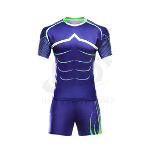 Concevez Votre Propre Logo Demi Manches Rugby Uniforme Vente Chaude Confortable Unisexe Rugby Uniforme - Product Image 2
