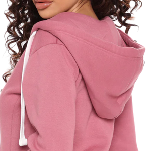 <b>Women</b> HooTracksuit Winter Knitted Solid Color Long Sleeve Full Zip up Hooded Sweatshirt <b>Jogger</b> Pants Casual Fleece <b>Set</b> - Product Image 5