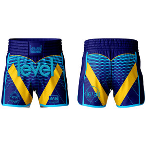 100% polyester Sublimation imprimé sur mesure faites votre propre pantalon de boxe Muay Thai Short MMA pour hommes et femmes - Product Image 3