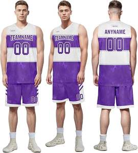 Conjunto de Uniforme de Baloncesto Personalizado para Adultos, Camiseta de Equipo Escolar, Impresión por Transferencia de Calor, Transpirable, Absorbente de Humedad, Secado Rápido - Product Image 1