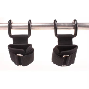 Ganchos de Levantamiento de Pesas Resistentes, Correas de Muñeca con Agarre, Envoltura de Muñeca con Gancho de Hierro, Correas de Envoltura de Muñeca, Gancho de Gimnasio de Acero para Levantamiento de Pesas - Product Image 2