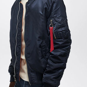 Veste bomber décontractée pour homme en satin de haute qualité personnalisée 2025, col montant, avec décoration brodée, fabriquée au Pakistan - Product Image 2