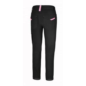 กางเกงทำงานผู้หญิง Beta สีดำ100% ผ้าฝ้ายยืดได้หลายกระเป๋า - Product Image 3