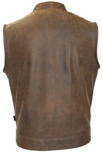 Vêtements de mode confortable respirant hiver chaud gilet en cuir pour hommes conception unique de haute qualité OEM prix de gros - Product Image 2