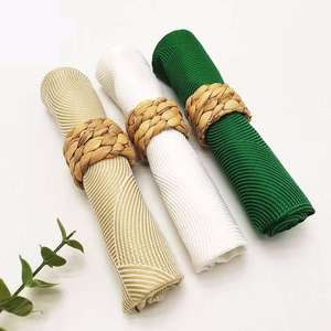 <b>Top</b> seller natural water hyacinth napkin holder rings luxury ring set for holding dining napkins - Product Image 6