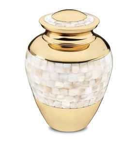 Urna de latón antiguo hecha a mano para adultos Cremains Unique Memorial Funeral Cremación Urnas para uso humano - Product Image 3