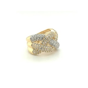 Anillo de Diamantes de Moda de 14 Quilates Hecho a Mano para Hombre y Mujer, Anillos de Diamantes con Diseño Único y Moderno - Product Image 1
