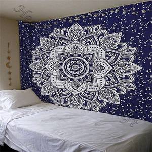 Tapiz de Mandala psicodélico para colgar en la pared, manta tejida con estampado personalizado, tapiz grande bohemio - Product Image 4