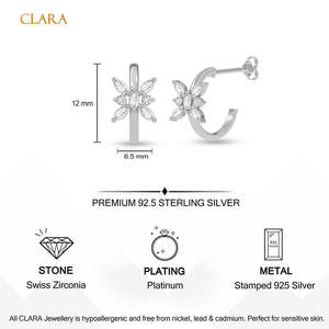 Pendientes de Aro con Mariposa en Titanio y Chapado en Oro - Clásicos y Modernos - Product Image 5