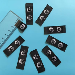 Custom Polyester Fabric Labels Iron-on Logo Printing Machine for Garment Satin Clothing Woven End Fold Type - Product Image 2