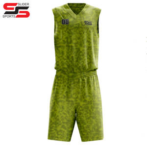Ensemble d'uniformes de basket-ball à la conception par sublimation nouveauté ensemble de maillot et de short de basket-ball en polyester - Product Image 3