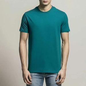 T-shirts pour hommes en coton 100% décontractés avec logo personnalisé, vente en gros de t-shirts pour hommes, logo personnalisé, coupe ajustée, manches courtes, jersey uni, tendance - Product Image 4